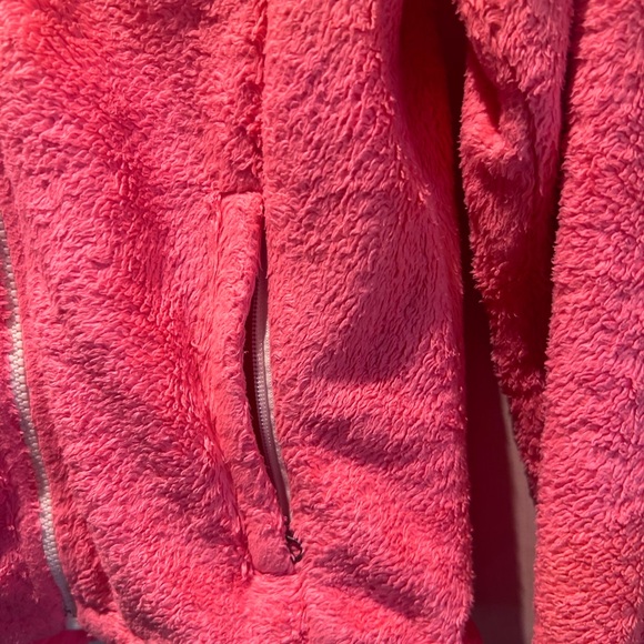 Womens The North Face' fluffy Full-Zip Jacket- pink size XS/TP. Fits like small - Picture 5 of 6